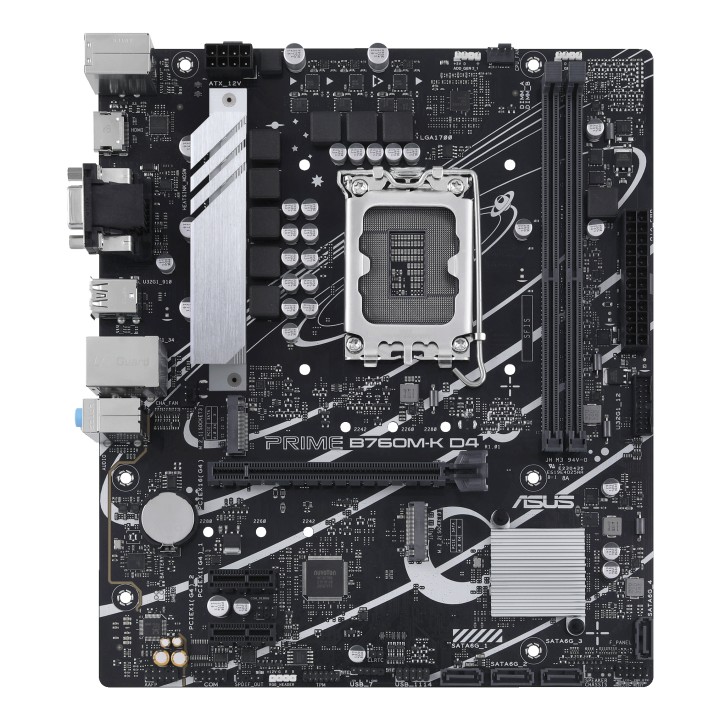 ASUS PRIME B760M-K D4: (1700) 2DDR4 USB VGA HDMI mATX
