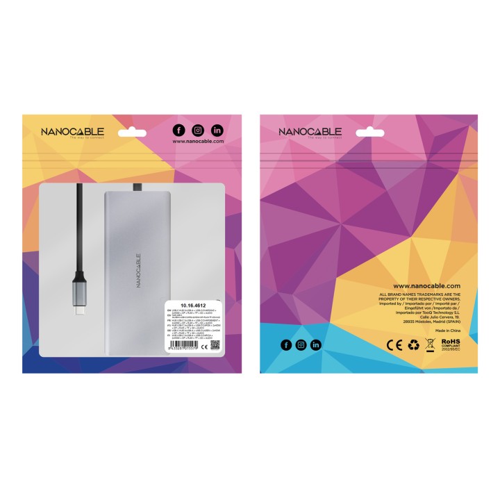 Docking Nanocable 12en1 Usb Tipo-C (10.16.4612)