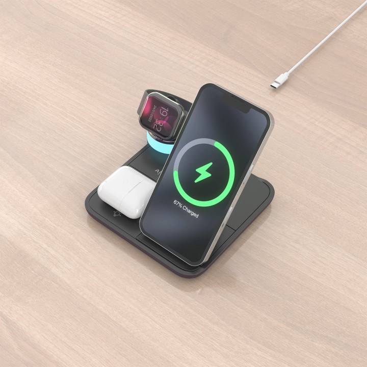Cargador AISENS Qi Inalámbrico Negro(ASCH-15W4WC062-BK)