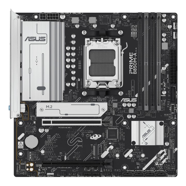 ASUS PRIME B850M-A-CSM: (AM5) 4DDR5 DP HDMI RJ45 mATX