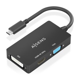 Conversor AISENS USB-C/M a DVI-I/VGA/HDMI (A109-0954)