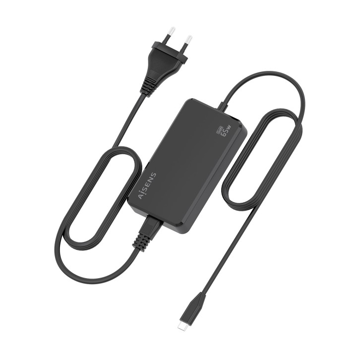 Cargador Sobremesa AISENS 65W USB-C (ASCH-1PD65D068-BK)