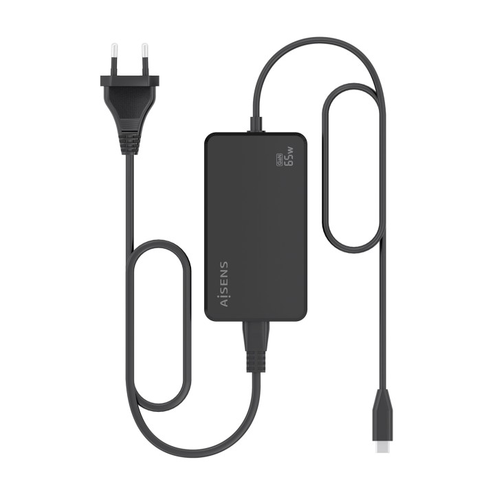 Cargador Sobremesa AISENS 65W USB-C (ASCH-1PD65D068-BK)