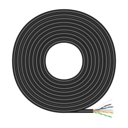 Cable AISENS RJ45 Cat.6 UTP Ext 100m Negro (A135-0675)