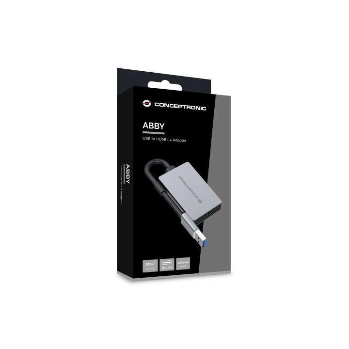 Adaptador CONCEPTRONIC USB-A/M a HDMI/H Gris (ABBY22G)
