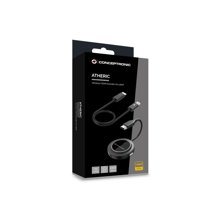 Transmisor CONCEPTRONIC 1080p HDMI Negro (ATHERIC02B)