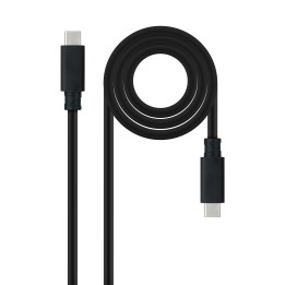 Nanocable USB-C/M a USB-C/M 2m Negro (10.01.4102)