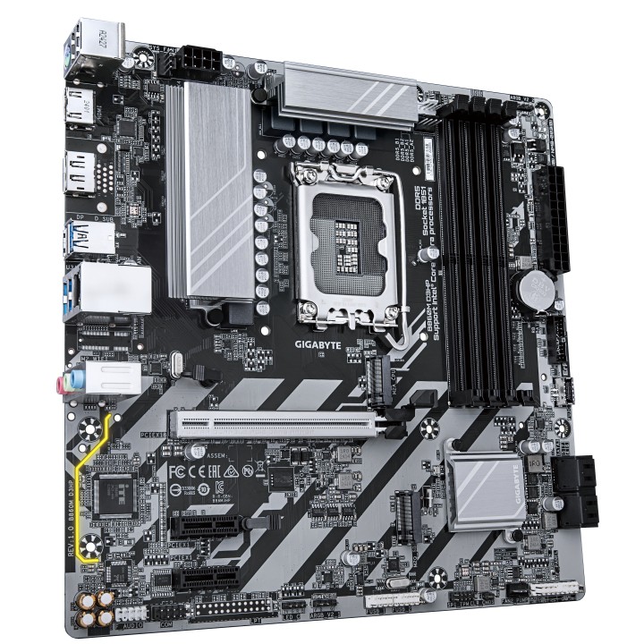GIGABYTE B860M D3HP:(LGA1851) 4DDR5 6SATA3 HDMI DP mATX