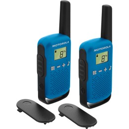 Walkie Talkie Motorola T42 Negro/Azul (59T42BLUEPACK)
