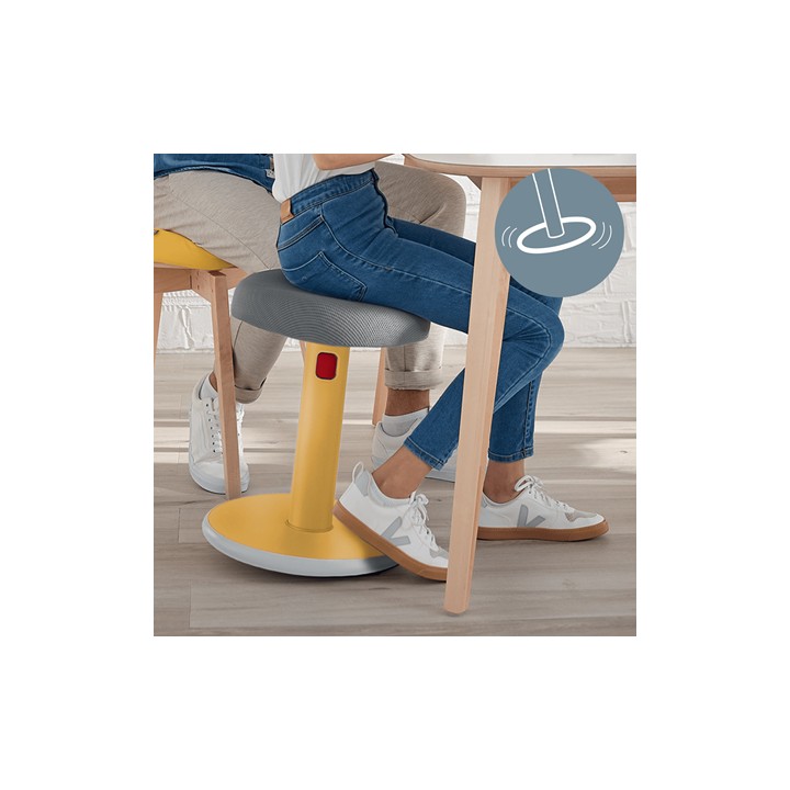 Taburete Leitz Ergo Cosy Active 2 Amarillo (6518-00-19)
