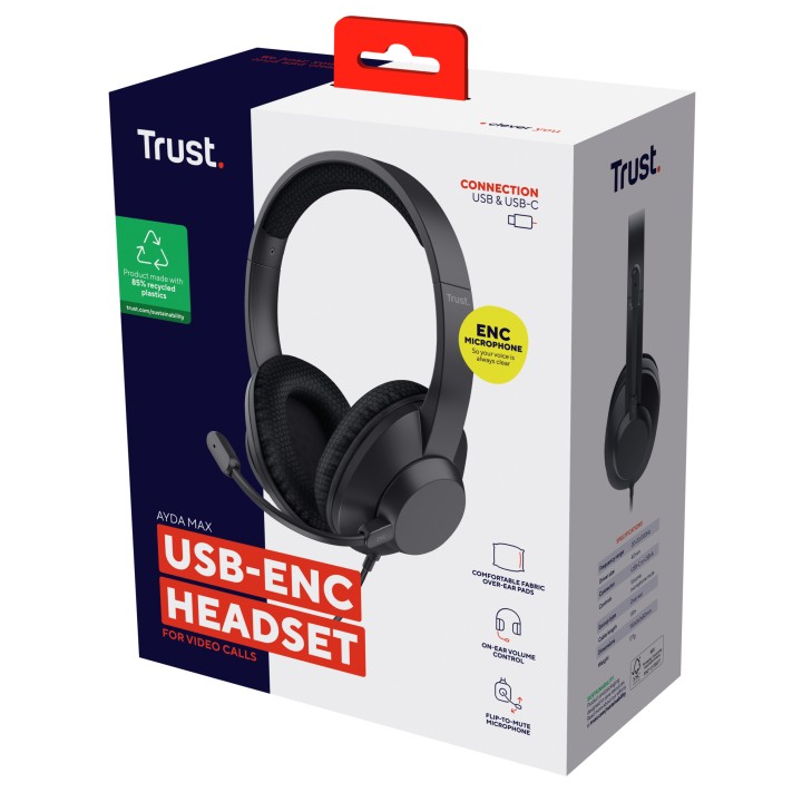 Auric+Micro Trust Ayda Max USB-A/C Negros (25462)