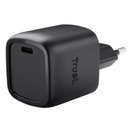Cargador Pared Trust Maxo GaN 30W 1xUSB-C Negro (25519)