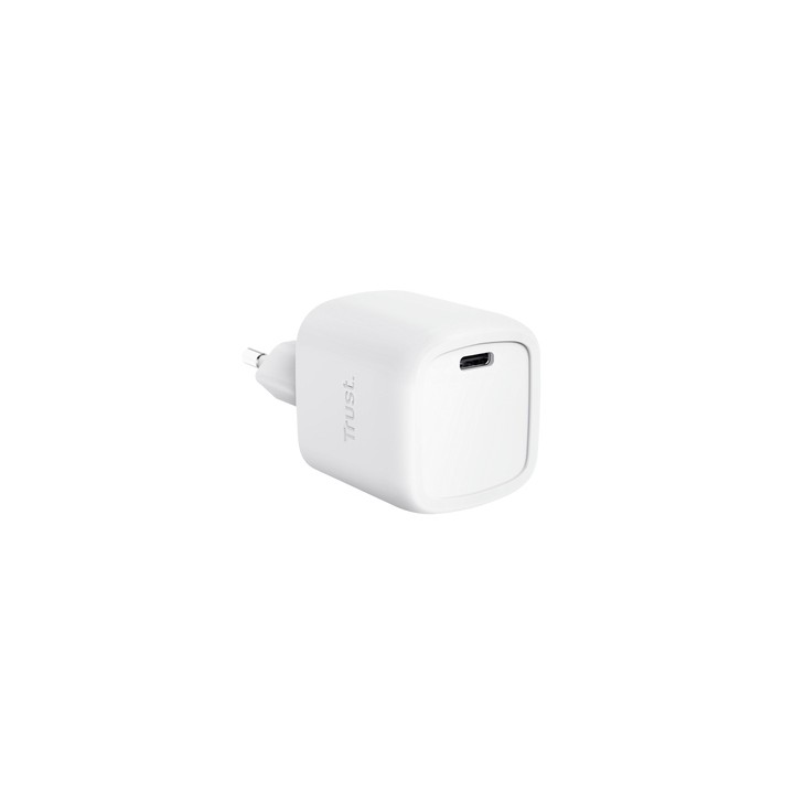 Cargador Pared Trust Maxo GaN 30W 1USB-C Blanco (25520)