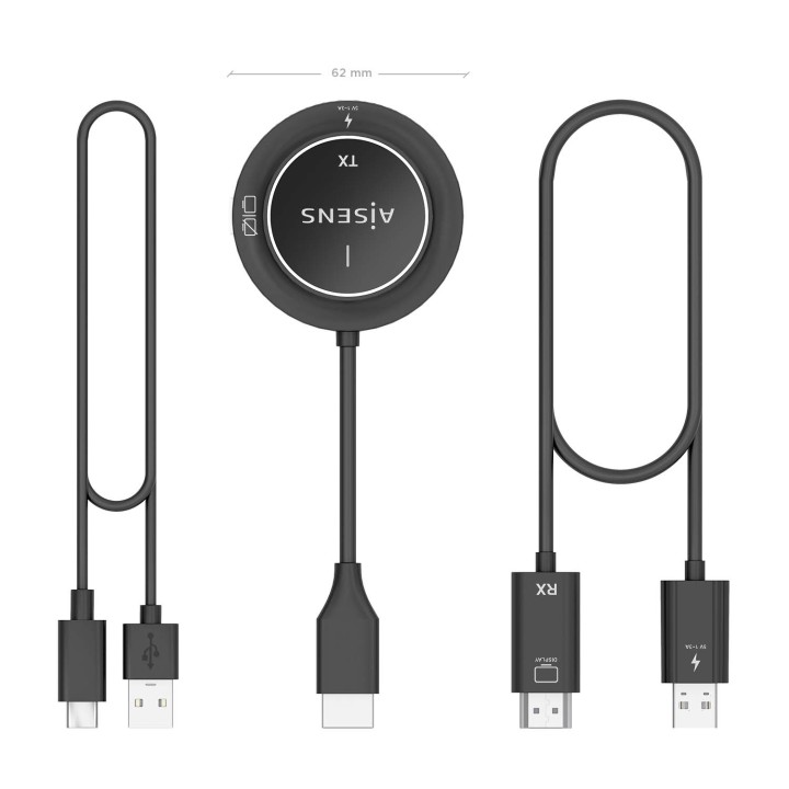 Adaptador AISENS Inalámbrico HDMI (ASWL-H2K30M002-BK)