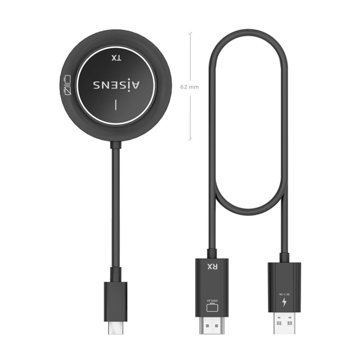 Adaptador AISENS USB-C a HDMI (ASWL-H2KC30M003-BK)