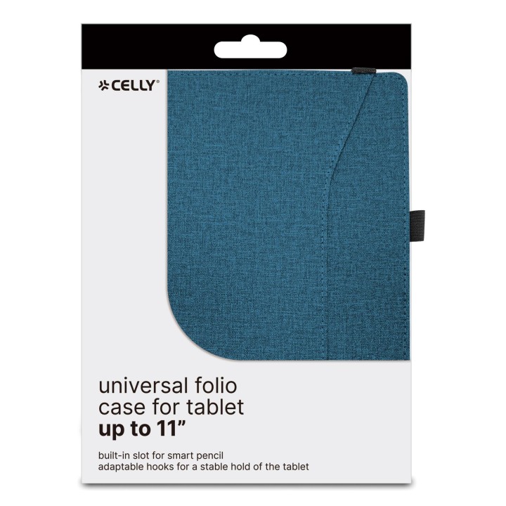 Funda CELLY Folio Tablet 9"-11" Azul (UNIFOLIOTAB11BL)
