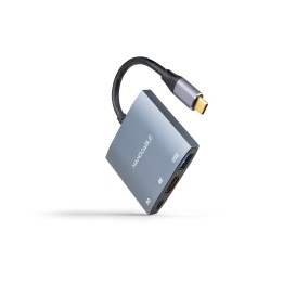 Adaptador Nanocable USB-C a USB-A/C/HDMI (10.16.4306)