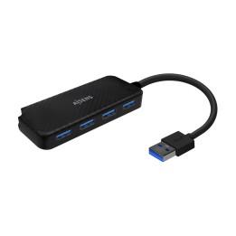 Hub AISENS USB-A 3.0 a 4xUSB-A 3.0 Negro (A106-0713)