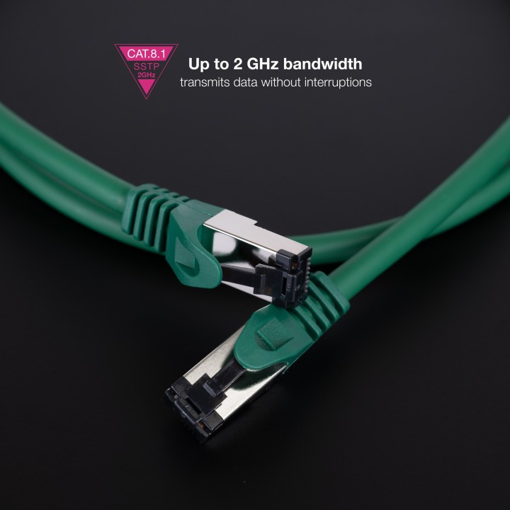 Nanocable Cat.8.1 SSTP 1m Verde (10.20.2001-GR)