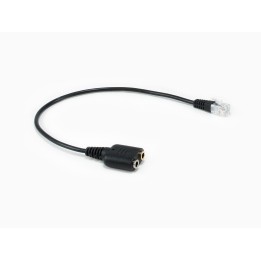 Cable EQUIP 1xRJ9/M a 2x3.5mm/H 0.25m Negro (EQ147944)