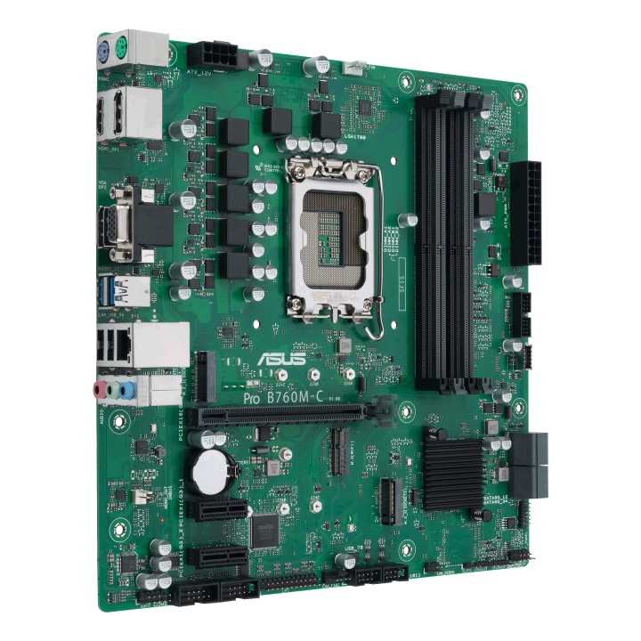 ASUS PRO B760M-C-CSM:(1700) 4DDR5 USB VGA HDMI DP mATX