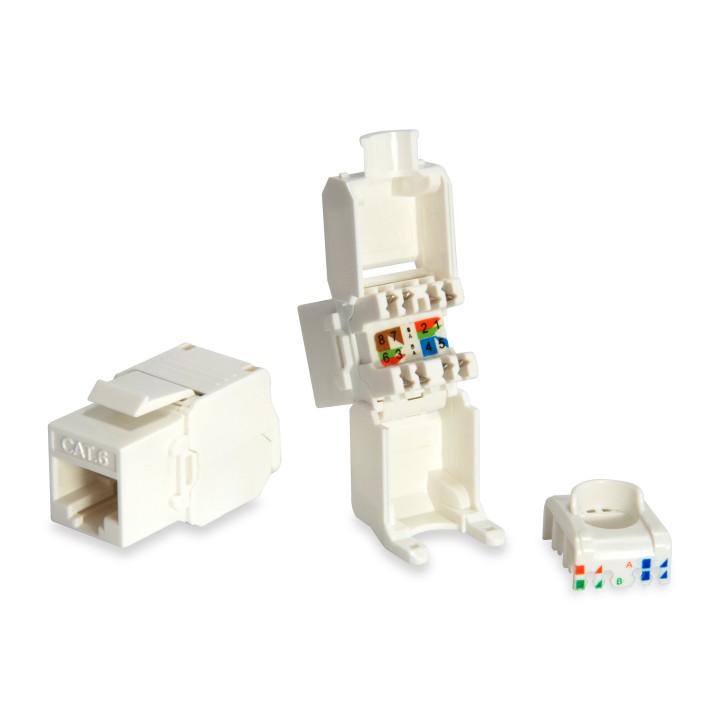 Kit EQUIP RJ45/H UTP Cat6 8 Unidades Blanco (EQ769216)