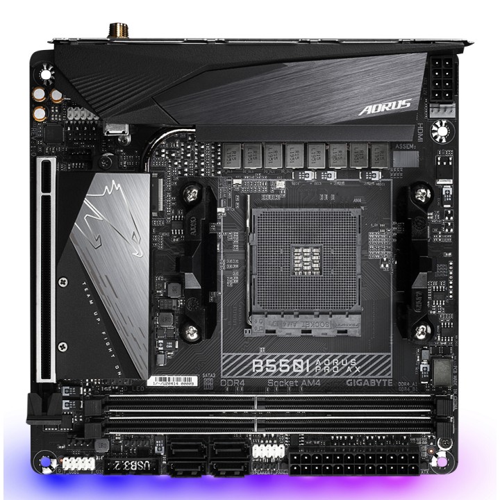 GIGABYTE B550I AORUS PRO AX:(AM4) 2DDR4 HDMI DP MiniITX