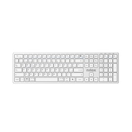Teclado NILOX QWERTY Bluetooth Blanco (NXKBW01S)