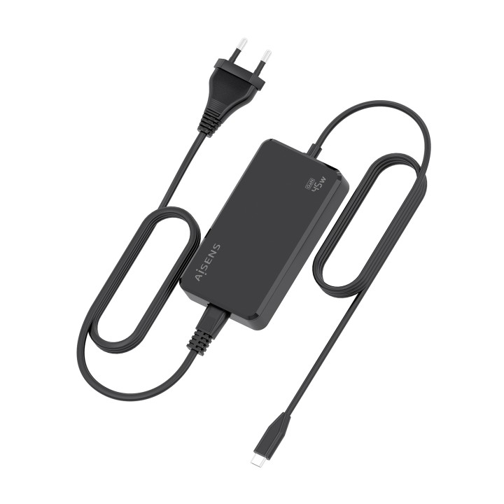 Cargador Sobremesa AISENS 45W USB-C (ASCH-1PD45D067-BK)