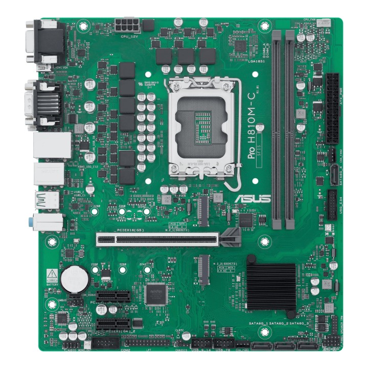 ASUS PRO H810M-C-CSM: (1851) DDR5 HDMI VGA DVI DP mATX