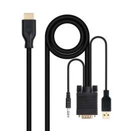 Cable VGA/M+Audio/M+Usb-A/M a HDMI/M 1.8m (10.15.4612)
