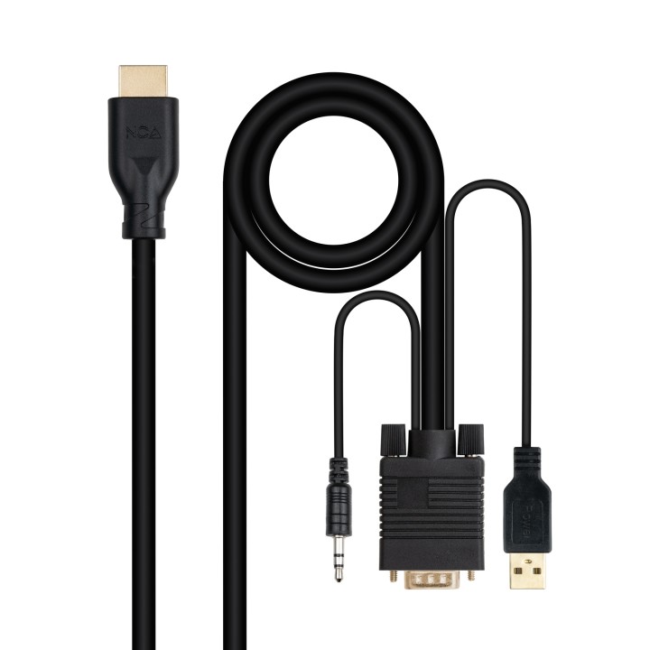 Cable VGA/M+Audio/M+Usb-A/M a HDMI/M 1.8m (10.15.4612)