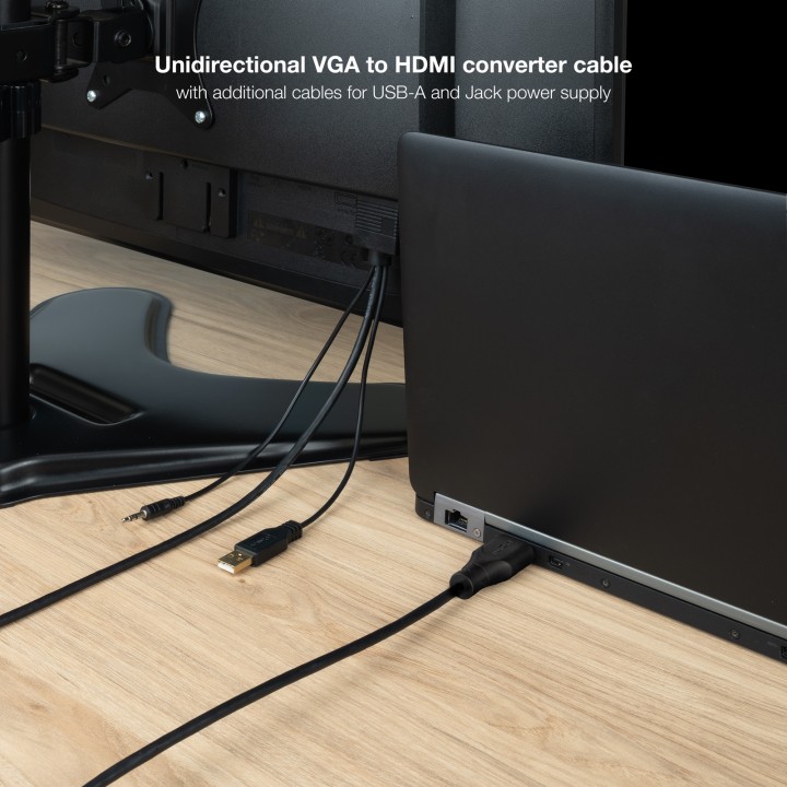 Cable VGA/M+Audio/M+Usb-A/M a HDMI/M 1.8m (10.15.4612)
