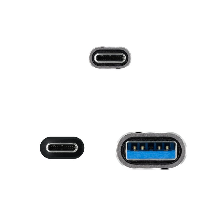 Nanocable USB-C a USB-A+USB-C/M 1m (10.01.4111-COMB)