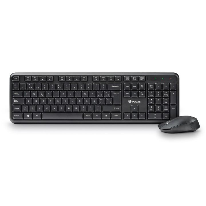 Teclado+Ratón NGS RF Wireless Óptico Negro (HARMONYKIT)