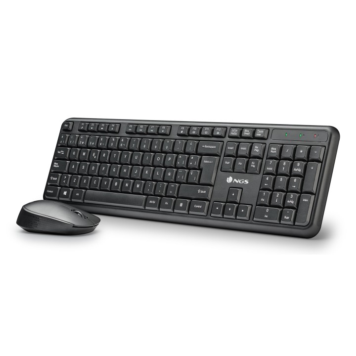 Teclado+Ratón NGS RF Wireless Óptico Negro (HARMONYKIT)