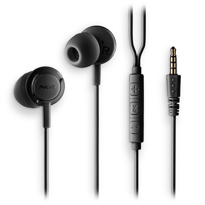 Auriculares NGS Intraural 3.5mm Negro (CROSSDRIFTBLACK)