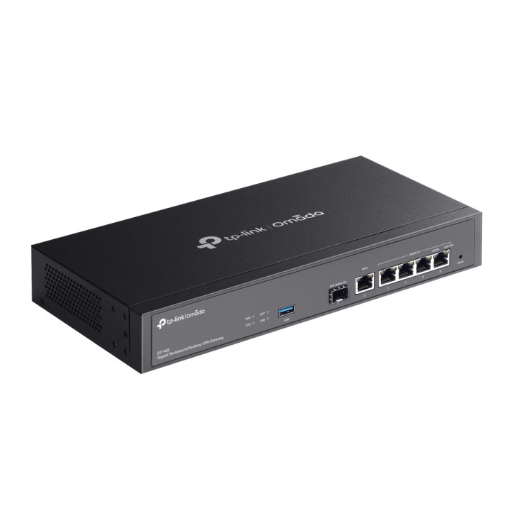 Router TP-Link 5xRJ45 1xSFP 1xUSB Rack Negro (ER7406)