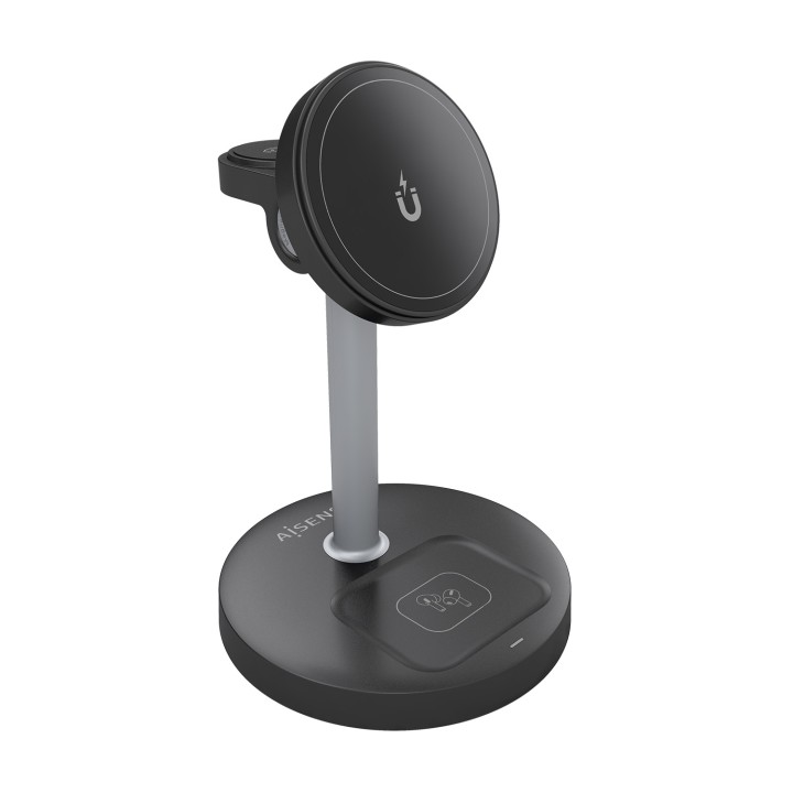 Cargador AISENS Qi Inalámbrico Negro(ASCH-15W3WC066-BK)