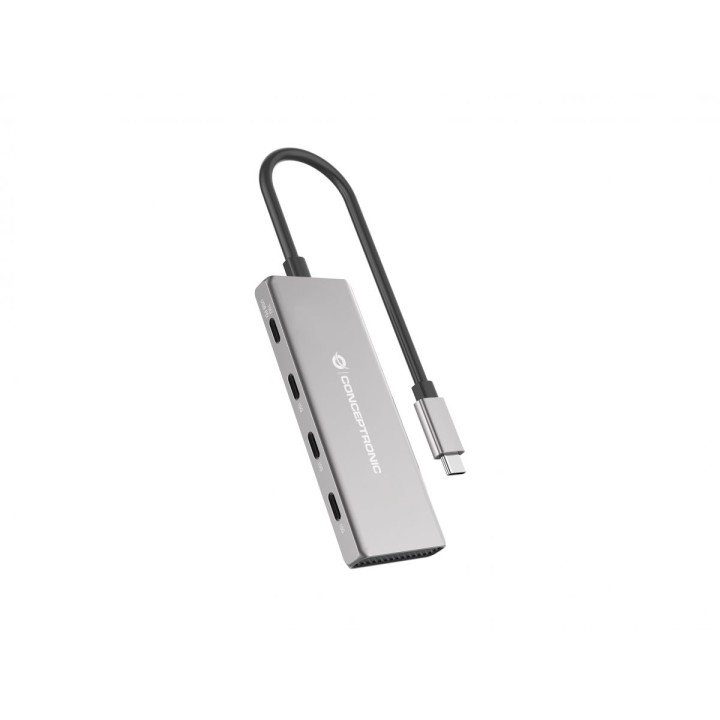 Hub CONCEPTRONIC USB-C a 4xUSB-C/USB-C PD (HUBBIES16G)