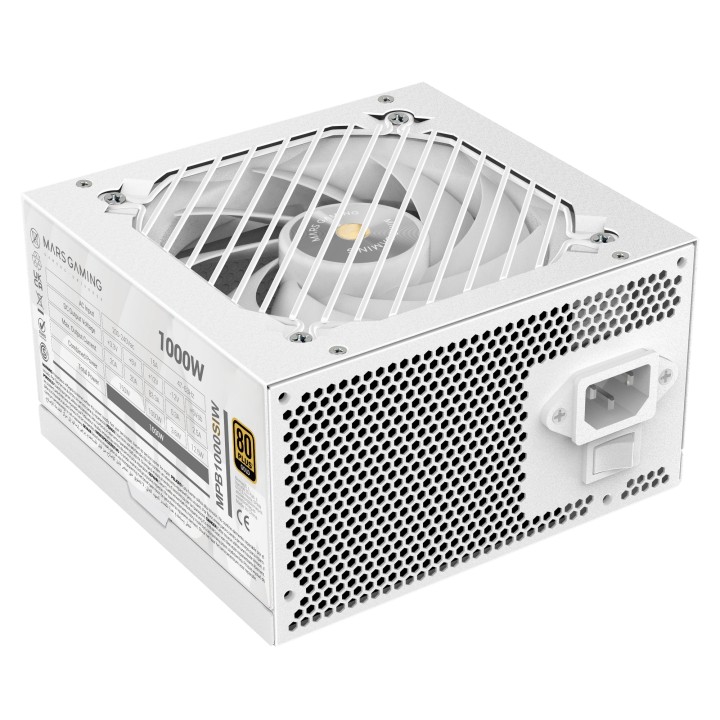 Fuente Mars Gaming ATX 1000W 80+ Bronze (MPB1000SIW)