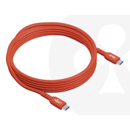 Cable Club 3D USB-C PD 240W 3m M/M Naranja CAC-1513