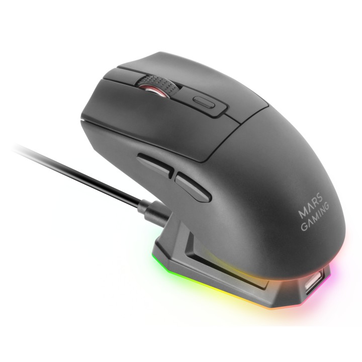Ratón Mars Gaming RF Wireless BT 14400dpi Negro (MMT3)