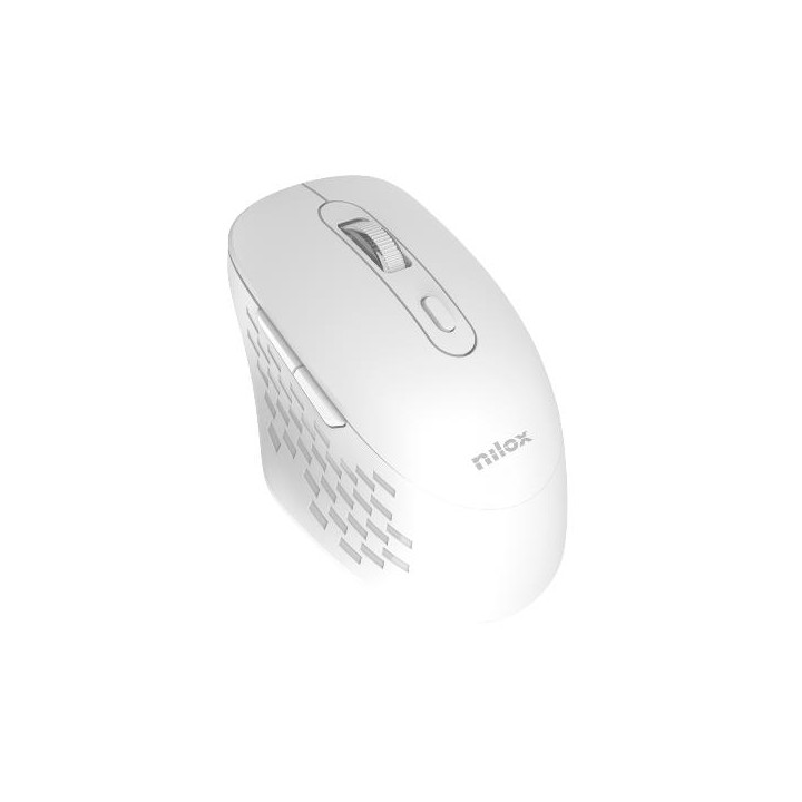 Ratón NILOX RF Wireless/BT 1600dpi Blanco (NXMODWI02)