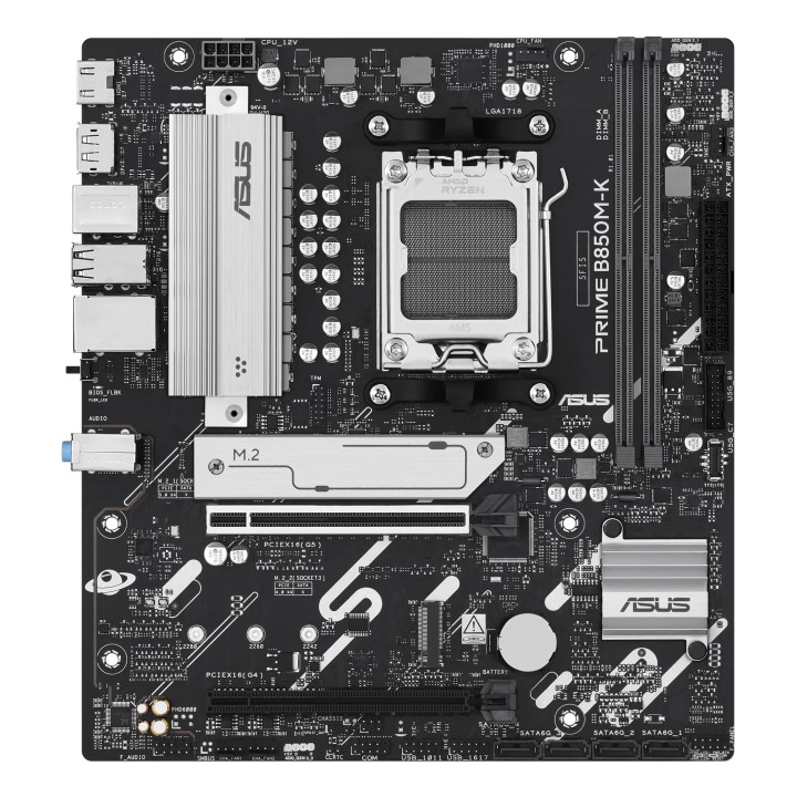 ASUS PRIME B850M-K: (AM5) 2DDR5 USB HDMI DP RJ45 mATX