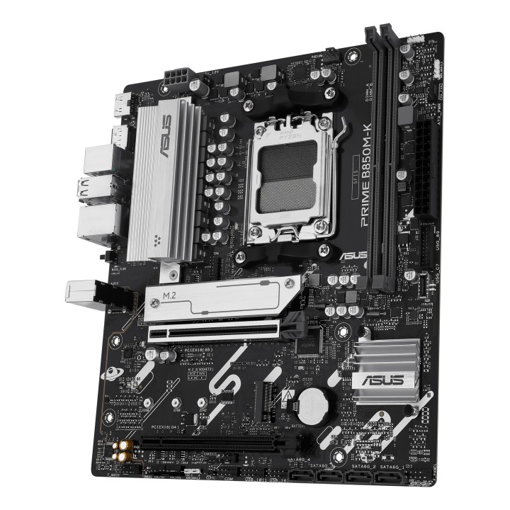ASUS PRIME B850M-K: (AM5) 2DDR5 USB HDMI DP RJ45 mATX