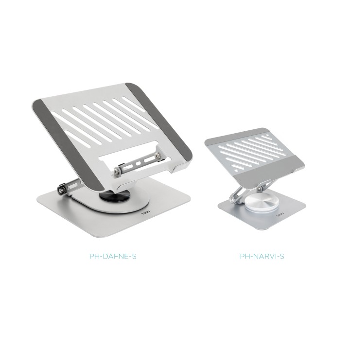 Soporte Elevador TooQ hasta 17" Plata (PH-DAFNE-S)