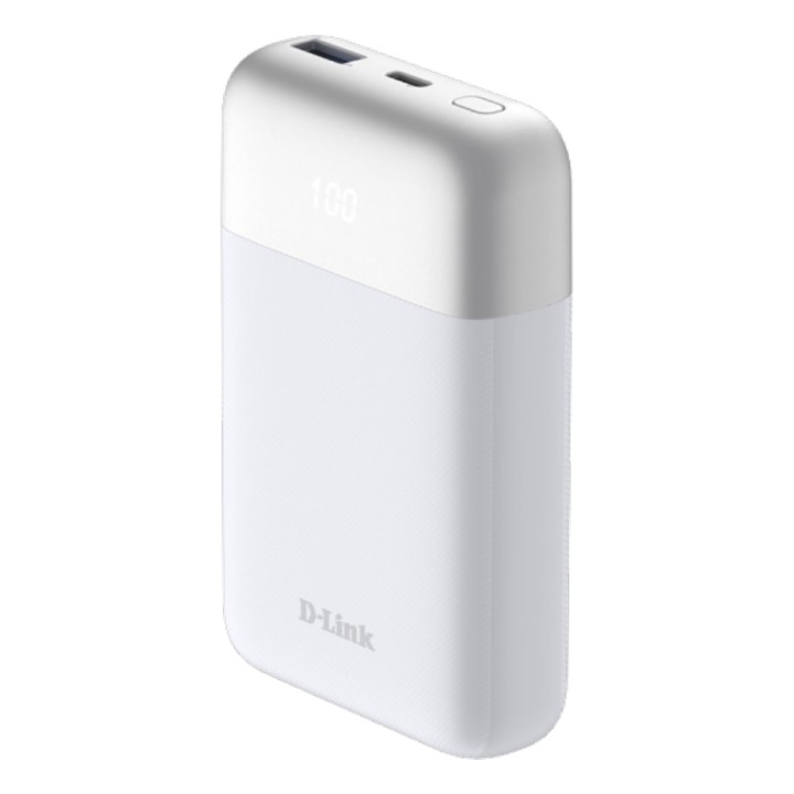 PowerBank D-Link 10000mAh USB-A/USB-C Blanco (DPP-101)