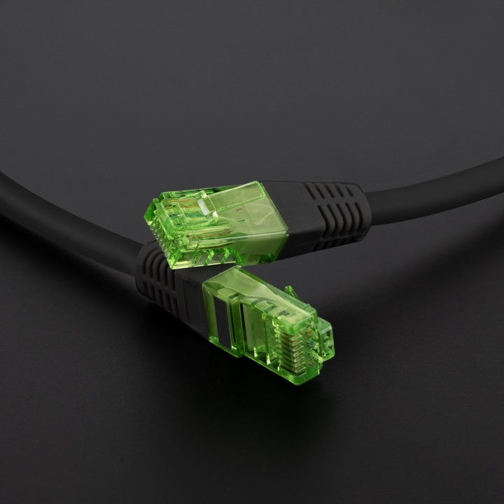 Nanocable RJ45 Cat.6 UTP 0.5m Negro (10.20.1400-BK)