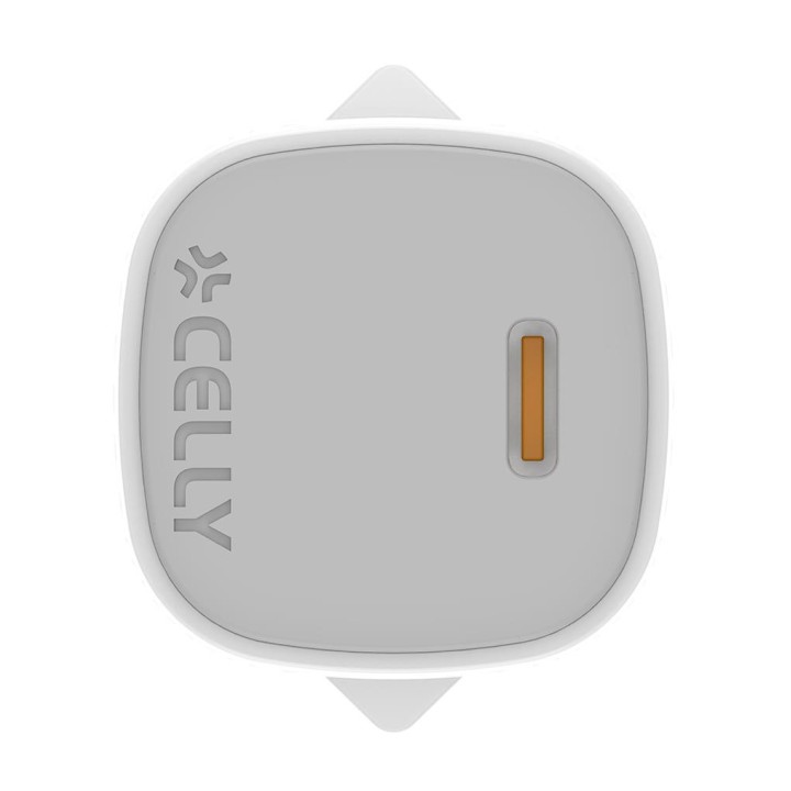Cargador CELLY USB-C 25W + Cable (UPTC1USBC25WCTC)